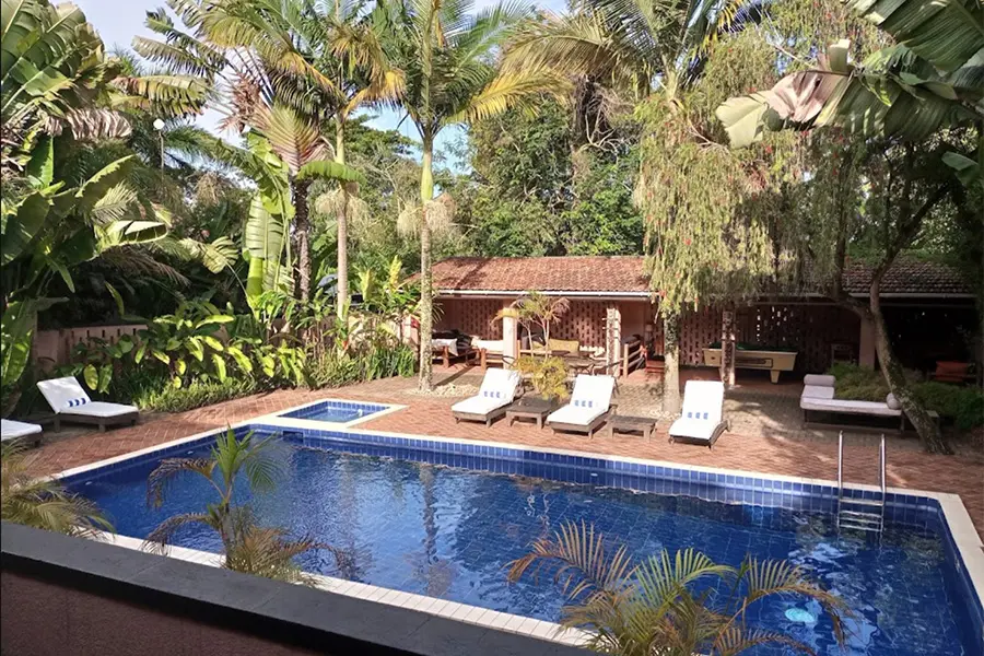 La piscina del Boma Entebbe.