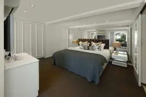 La habitación estándar del Clarendon.