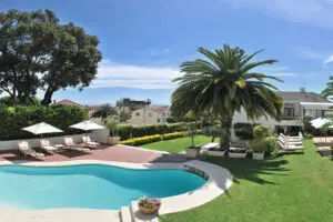 Vista del jardín.
