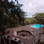 The Main deck at The Elephant Camp.