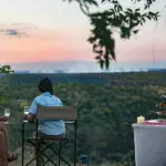 Sundowners overlooking Batoka Gorge.