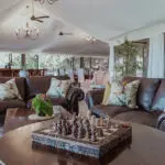 The indoor lounge area.