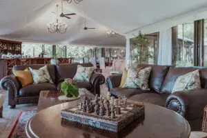 The indoor lounge area.