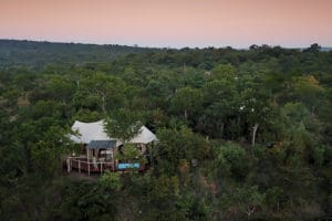 Luxury Tented Suite at The Elephant Camp. 