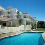 The swimming pool offers refreshing respite on a hot Cape Town summer's day.