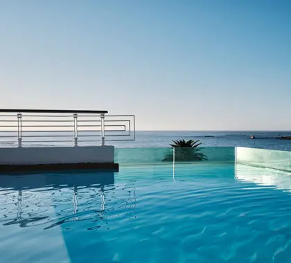 Rooftop swimming pool.