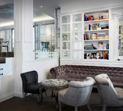 Echoes of French 17th Century decadence come through in The Marly's decor.