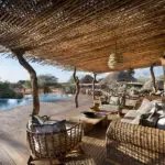 The lounge and swimming pool. 