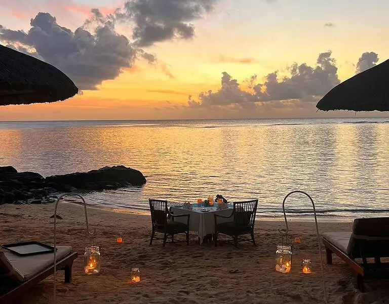 Glorious sunsets set the scene for a romantic getaway or honeymoon.