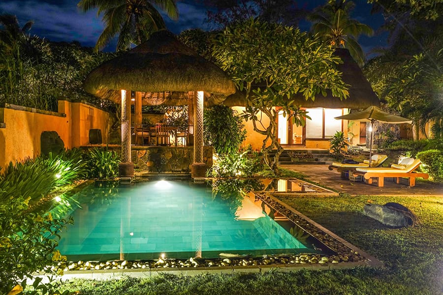 El Oberoi es un complejo clásico de Mauricio, con espectaculares vistas al océano, amplias villas y muchas cosas que hacer y ver.