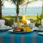 Start your day with a fresh and healthy breakfast on the deck.
