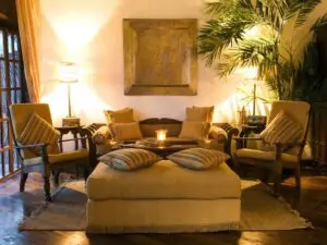 Relax in the lounge while reading a book.
