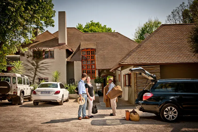 Exterior of the entrance to Peech hotel