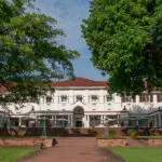 The regal and celebrated Victoria Falls Hotel. 