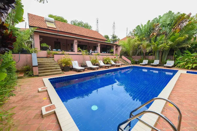 The swimming pool at The Boma Entebbe.