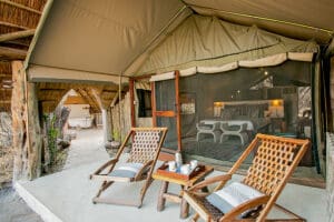 Relax on the verandah.