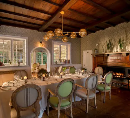 El escenario perfecto para la cena. 