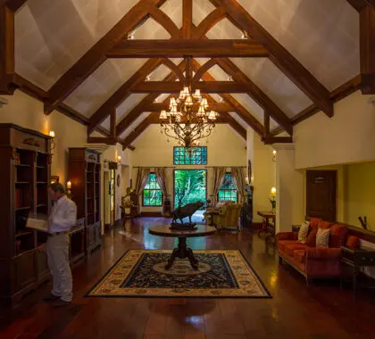 Exquisite guest area.