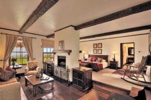 Spacious rooms at The Manor at Ngorongoro.