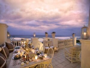 Feast on a delicious seafood affair on the terrac