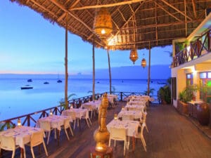 Alfresco dining with an ocean breeze is the preserve of Saruche, the hotel's main restaurant.
