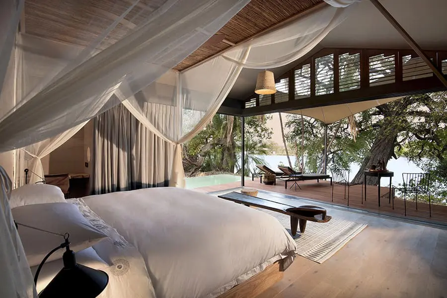 Lujosas suites con terraza privada.
