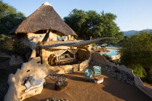 Vista de su suite en Chongwe House.