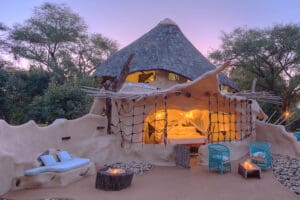 Exterior de su lujosa suite.