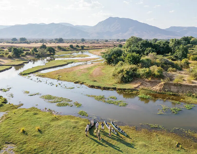 Canoe safaris.
