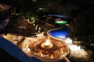 Luxurious exclusive-use safari house.