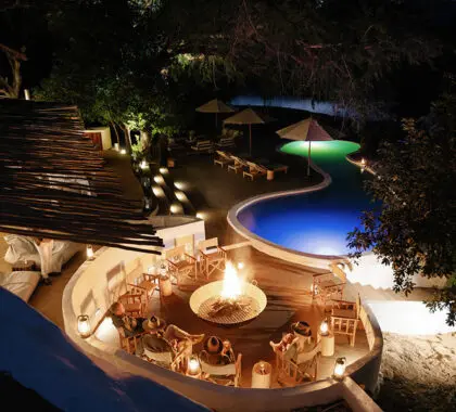 Lujosa casa de safari de uso exclusivo.