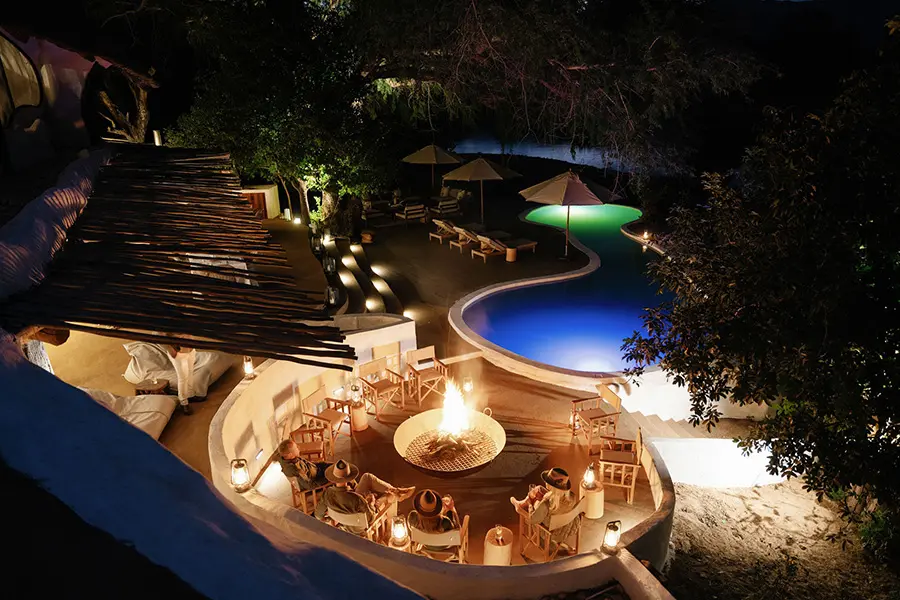 Lujosa casa de safari de uso exclusivo.