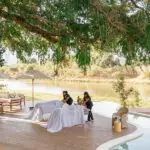 Enjoy a massage on the deck.