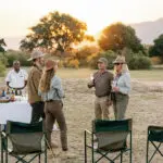 Sundowner stop on your evening game drive.