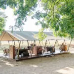 La zona principal del campamento.