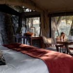 Comfortable and airy tent interiors.