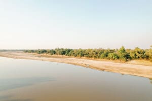 Time + Tide Mchenja's waterside location in Zambia's South Luangwa. 