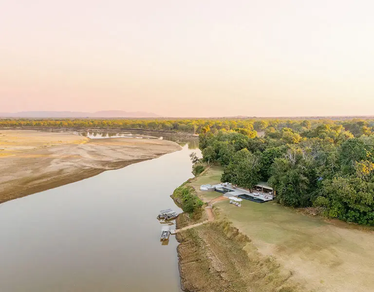 Aerial view of Time+Tide Chinzombo.