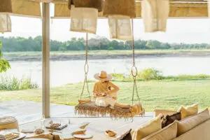 Relax and spot wildlife right from the main lodge area.