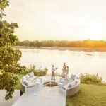 Enjoy a sundowner by a crackling fire.