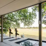 Yoga mats available for in-room workouts.