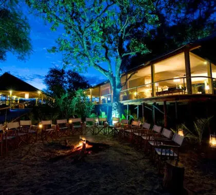 Enjoy a unique boma dinner.