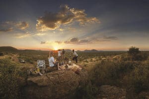 A bush picnic with sensational views.