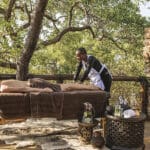Book a relaxing massage, where a therapist can set up in your suite or on your private deck.