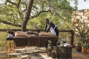 Book a relaxing massage, where a therapist can set up in your suite or on your private deck.