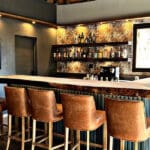 The bar area.