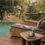 An inviting spot by the pool.