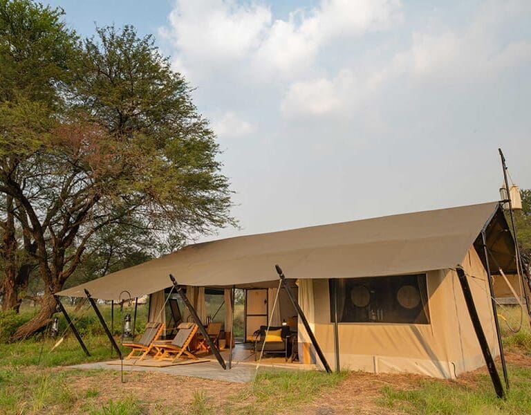 Guest tent exterior.