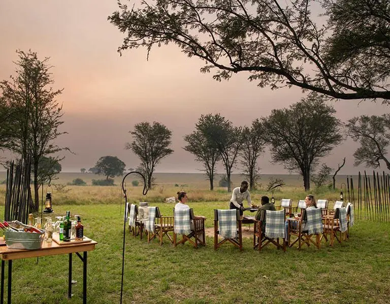 Gather for a drink before dinner.