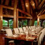 Savour a mouth-watering meal in the African inspired dining area.
